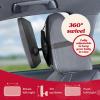 imageLusso Gear Baby Car Mirror  RearFacing Infant Mirror for Car with Crystal Clear View  Secure Shatterproof Backseat Design Black2Pack Black