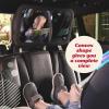 imageLusso Gear Baby Car Mirror  RearFacing Infant Mirror for Car with Crystal Clear View  Secure Shatterproof Backseat Design Black2Pack Black