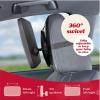 imageLusso Gear Baby Car Mirror  RearFacing Infant Mirror for Car with Crystal Clear View  Secure Shatterproof Backseat Design BlackTan