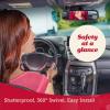 imageLusso Gear Baby Car Mirror  RearFacing Infant Mirror for Car with Crystal Clear View  Secure Shatterproof Backseat Design BlackTan