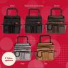 imageLusso Gear Car Organizer for Front Seat or Car Seat UltraDurable OneSizeFitsAll Car Storage Organizers Easily Keeps Supplies Secure ampamp Upright Premium Car Seat Organizer for Kids ampamp Adults TanGray