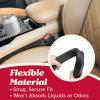 imageLusso Gear Car Seat Gap Filler ampamp Organizer 2 Pack  Universal Fit Vegan Leather  Holds Phone Keys ampamp Glasses  Car Accessories  Car Seat Gap Filler OrganizerGap Filler  Black