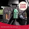 imageLusso Gear Car Seat Protection Bundle  2 Pack Kick Mats ampamp Seat Covers Waterproof NonSlip Storage Pockets