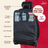imageLusso Gear Car Seat Protection Bundle  2 Pack Kick Mats ampamp Seat Covers Waterproof NonSlip Storage Pockets