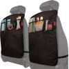 imageLusso Gear Car Seat Protection Bundle  2 Pack Kick Mats ampamp Seat Covers Waterproof NonSlip Storage Pockets