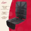 imageLusso Gear Car Seat Protection Bundle  2 Pack Kick Mats ampamp Seat Covers Waterproof NonSlip Storage Pockets