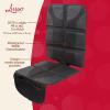 imageLusso Gear Car Seat Protector for Baby Car Seat Thick Padding Waterproof NonSlip Backing 2 Mesh Storage Pockets  Black1Pack Black