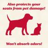 imageLusso Gear Car Seat Protector for Baby Car Seat Thick Padding Waterproof NonSlip Backing 2 Mesh Storage Pockets  Black1Pack Black with Red Stitching
