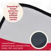 imageLusso Gear Car Seat Protector for Baby Car Seat Thick Padding Waterproof NonSlip Backing 2 Mesh Storage Pockets  Black1Pack Black with Red Stitching