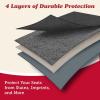 imageLusso Gear Car Seat Protector for Baby Car Seat Thick Padding Waterproof NonSlip Backing 2 Mesh Storage Pockets  BlackBench Seat Cover  Black