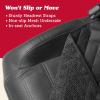 imageLusso Gear Car Seat Protector for Baby Car Seat Thick Padding Waterproof NonSlip Backing 2 Mesh Storage Pockets  BlackBench Seat Cover  Black