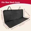 imageLusso Gear Car Seat Protector for Baby Car Seat Thick Padding Waterproof NonSlip Backing 2 Mesh Storage Pockets  BlackBench Seat Cover  Black