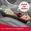 imageLusso Gear Clean Car Bundle  Car Trash Can ampamp Seat Gap Organizer  Waterproof Leak Proof Bin  Prevents Dropped Items