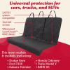 imageLusso Gear Dog Car Seat Cover for Back Seat  100 Waterproof  Full Protection from Mud Scratches Shedding  NonSlip Cover Stays in Place Fits Car Truck SUV BlackPremium Edition  Black