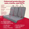 imageLusso Gear Dog Car Seat Cover for Back Seat  100 Waterproof  Full Protection from Mud Scratches Shedding  NonSlip Cover Stays in Place Fits Car Truck SUV BlackPremium Edition  Gray