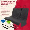 imageLusso Gear Dog Car Seat Cover for Back Seat  100 Waterproof  Full Protection from Mud Scratches Shedding  NonSlip Cover Stays in Place Fits Car Truck SUV BlackTravel Edition  Black