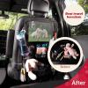 imageLusso Gear Heavy Duty Back Seat Car Organizer Extra Large for Protection Sag Proof ampamp Reinforced Corners Protects iPad ampamp Backseat 12 Versatile Car Seat Organizer Storage Compartments BlackGray