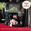 imageLusso Gear Heavy Duty Back Seat Car Organizer Extra Large for Protection Sag Proof ampamp Reinforced Corners Protects iPad ampamp Backseat 12 Versatile Car Seat Organizer Storage Compartments BlackTan