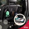 imageLusso Gear Heavy Duty Kick Mats 2 Pk  Waterproof Back Seat Organizer  Sag Proof Car Seat Cover for Kids  Black Kick Mats Car Protector with 3 Reinforced Storage Pockets  Backseat ProtectorGray