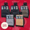 imageLusso Gear Heavy Duty Kick Mats 2 Pk  Waterproof Back Seat Organizer  Sag Proof Car Seat Cover for Kids  Black Kick Mats Car Protector with 3 Reinforced Storage Pockets  Backseat ProtectorGray