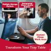imageLusso Gear Kids Airplane Tray Table Cover with Pockets  Travel Essentials for Toddlers  Travel Tray for Kids on Plane or Train  Airplane Must Haves and Flying Essentials  Baby Must Have UnicornsPremium Black