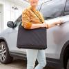 imageLusso Gear Kids Travel Tray Black  Heavy Duty Car Seat Organizer Black Extra Large for Protection Sag Proof ampamp Reinforced Corners Protects iPad ampamp Backseat 12 Versatile Car Seat Organizer Stora