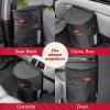 imageLusso Gear SpillProof Car Trash Can 25 Gallon  EasytoClean Hanging Garbage Bin  LeakProof Lid Removable Liner Waterproof  Keep Car SUV Truck Minivan OdorFree  Black  Truck Accessories2Pack Black  Red Stitching