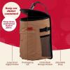 imageLusso Gear SpillProof Car Trash Can 25 Gallon  EasytoClean Hanging Garbage Bin  LeakProof Lid Removable Liner Waterproof  Keep Car SUV Truck Minivan OdorFree  Black  Truck AccessoriesTan