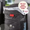 imageLusso Gear SpillProof Car Trash Can 25 Gallon  EasytoClean Hanging Garbage Bin  LeakProof Lid Removable Liner Waterproof  Keep Car SUV Truck Minivan OdorFree  Black  Truck Accessories2Pack Black  Red Stitching