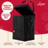 imageLusso Gear SpillProof Car Trash Can 35 Gallon  Easy to Clean Hanging Garbage Bin  LeakProof Lid Removable Liner Waterproof  Keeps Truck SUV Car Minivan Clean ampamp Odor Free GrayBlack
