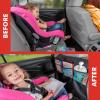 imageLusso Gear Two Pack of Car Seat Protector Black  Two Pack of Heavy Duty Kick Mats Black Waterproof Protects Fabric or Leather Seats Premium Oxford Fabric Travel Essentials