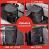 imageLusso Gear quotNeat Freak Bundle  Red  Car Trash Can Back Seat Car Organizer Car Seat Organizer with Cup Holders for Front Back Passenger Seats Truck and Van