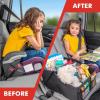 imageLusso Gear quotNeat Freak Bundle  Red  Car Trash Can Back Seat Car Organizer Car Seat Organizer with Cup Holders for Front Back Passenger Seats Truck and Van