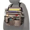 imageLusso Gear Car Organizer for Front Seat or Car Seat UltraDurable OneSizeFitsAll Car Storage Organizers Easily Keeps Supplies Secure ampamp Upright Premium Car Seat Organizer for Kids ampamp Adults TanGray