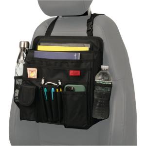 imageLusso Gear Car Organizer for Front Seat or Car Seat UltraDurable OneSizeFitsAll Car Storage Organizers Easily Keeps Supplies Secure ampamp Upright Premium Car Seat Organizer for Kids ampamp Adults TanBlack