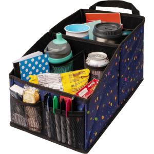 imageLusso Gear Car Seat Organizer with Cup Holders  Front or Backseat Organizer  9 Storage Compartments for Travel  Fits Cars Trucks and Vans  BlackPlanets