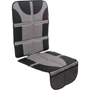 imageLusso Gear Car Seat Protector for Baby Car Seat Thick Padding Waterproof NonSlip Backing 2 Mesh Storage Pockets  Black1Pack Gray