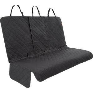 imageLusso Gear Dog Car Seat Cover for Back Seat  100 Waterproof  Full Protection from Mud Scratches Shedding  NonSlip Cover Stays in Place Fits Car Truck SUV BlackPremium Edition  Black