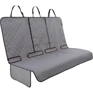 imageLusso Gear Dog Car Seat Cover for Back Seat  100 Waterproof  Full Protection from Mud Scratches Shedding  NonSlip Cover Stays in Place Fits Car Truck SUV BlackPremium Edition  Gray
