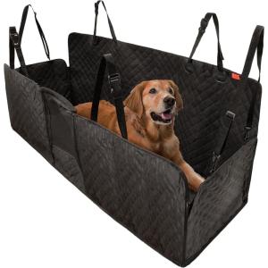 imageLusso Gear Dog Car Seat Cover for Back Seat  100 Waterproof  Full Protection from Mud Scratches Shedding  NonSlip Cover Stays in Place Fits Car Truck SUV BlackDog Car Seat Hammock