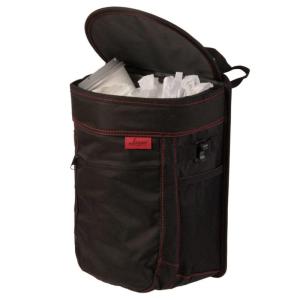 imageLusso Gear SpillProof Car Trash Can 25 Gallon  EasytoClean Hanging Garbage Bin  LeakProof Lid Removable Liner Waterproof  Keep Car SUV Truck Minivan OdorFree  Black  Truck AccessoriesRed