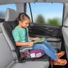 imageLusso Gear Car Seat Protector BlackRed  Two Pack of Heavy Duty Kick Mats BlackRed Waterproof Protects Fabric or Leather Seats Premium Oxford Fabric Travel Essentials