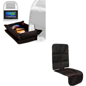 imageLusso Gear Kids Tray Table Cover  Black Baby and Car Seat Protector  Black