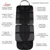 imageLusso Gear Kids Travel Tray with Dry Erase Board Black  2 Pack of Car Seat Protectors Black Road Trip Essentials Kids NoDrop Tablet Holder Lap Desk Cup Holder Toddler
