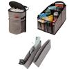 imageLusso Gear Car Trash Can and Seat Organizer  Round Gray
