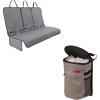 imageLusso Gear DCSC Gray and Car Trash Can  Round  Gray