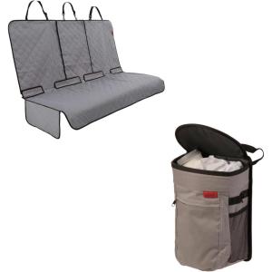 imageLusso Gear DCSC Gray and Car Trash Can  Round  Gray