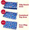 imageLusso Gear Kids Tray Table Cover  Dinos Kids Travel Tray  Dinos and Baby Car Seat Protector  Black