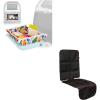 imageLusso Gear Kids Tray Table Cover  Dinos and Baby Car Seat Protector  Black