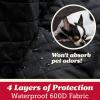 imageLusso Gear Dog Car Seat Cover for Front Seat 2 Pack  100 Waterproof Nonslip  Full Protection for Passenger Chair Captain Chairs  Rear Seat Protector for Dogs  Fits Cars Trucks SUVsSingle Cover  Twin Pack  Black
